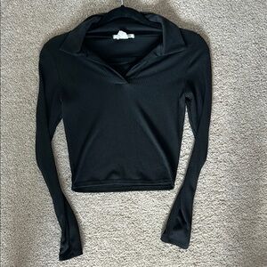 Black Long Sleeve Women's Top